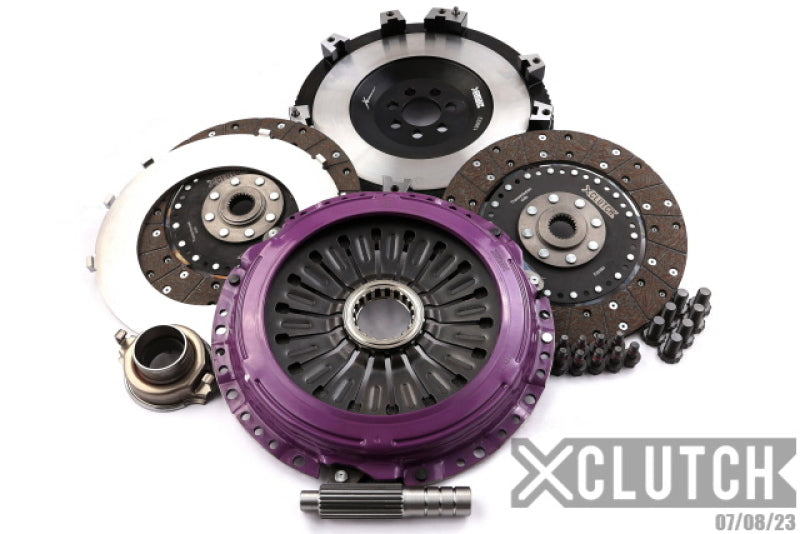XCLUTCH 07-17 Mitsubishi Lancer EVO X 2.0L 9in Twin Solid Organic Clutch Kit XKMI23523-2G XKMI23523-2G Photo - Primary
