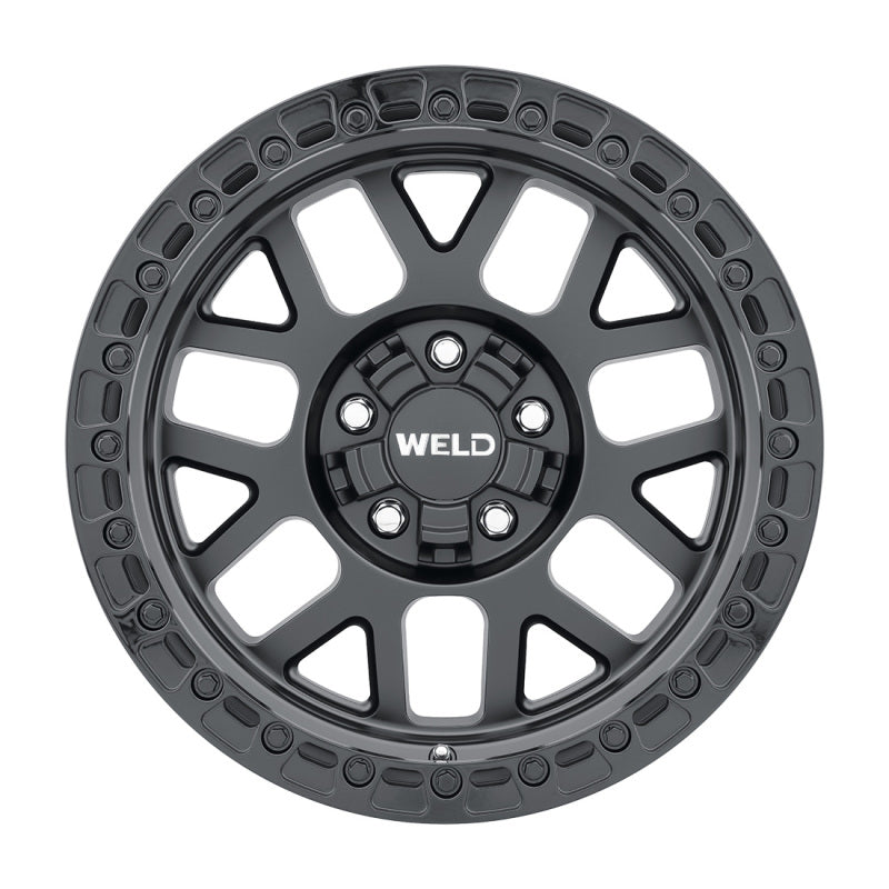 Weld Off-Road W104 17X9.0 Cinch 6X135 6X139.7 ET-12 BS4.50 Satin Black Gloss Black 106.1 W10479098450 W10479098450 Photo - Primary