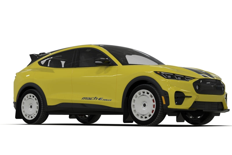 Rally Armor 2021-25 Ford Mach-E Rally Edition Black UR Mud Flap Metallic Black Logo MF96-URXT-BLK-MBK MF96-URXT-BLK-MBK User 1