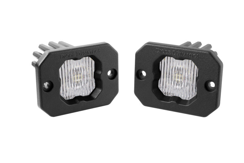 Diode Dynamics Stage Series C1 LED Pod - White SAE Fog Flush ABL (Pair) DD6850P DD6850P Photo - Primary