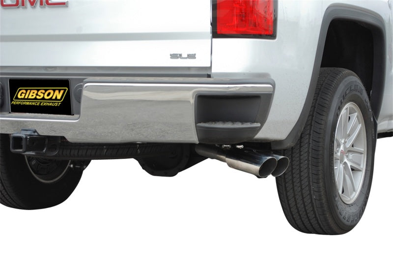Gibson 14-18 GMC Sierra 1500 Base 5.3L 3in/2.25in Cat-Back Dual Sport Exhaust - Stainless 65656 65656 Photo - Mounted