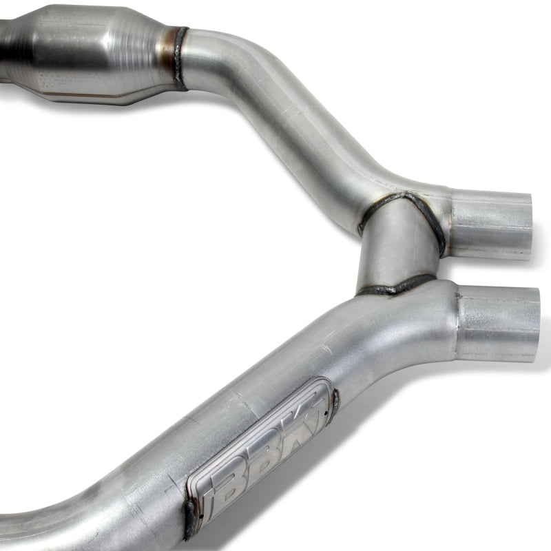 BBK Performance 2015-16 Mustang V6 Short Mid H Pipe with Converters 1465 Photo - Unmounted