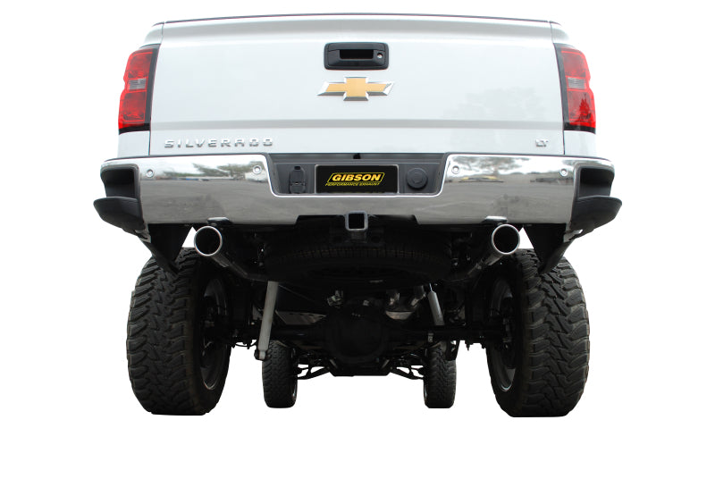 Gibson 14-18 Chevrolet Silverado 1500 LTZ 6.2L 3.5in/2.25in Cat-Back Dual Split Exhaust - Stainless 65673 65673 Illustration Guide