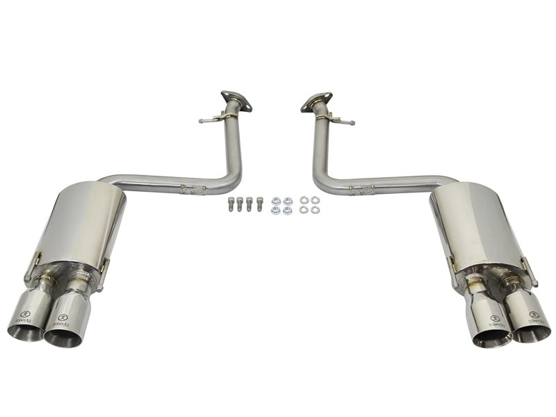 aFe Takeda 2in Stainless Steel Axle-Back Exhaust Sys w/Polished Tips Lexus 49-36037-P Photo - Unmounted