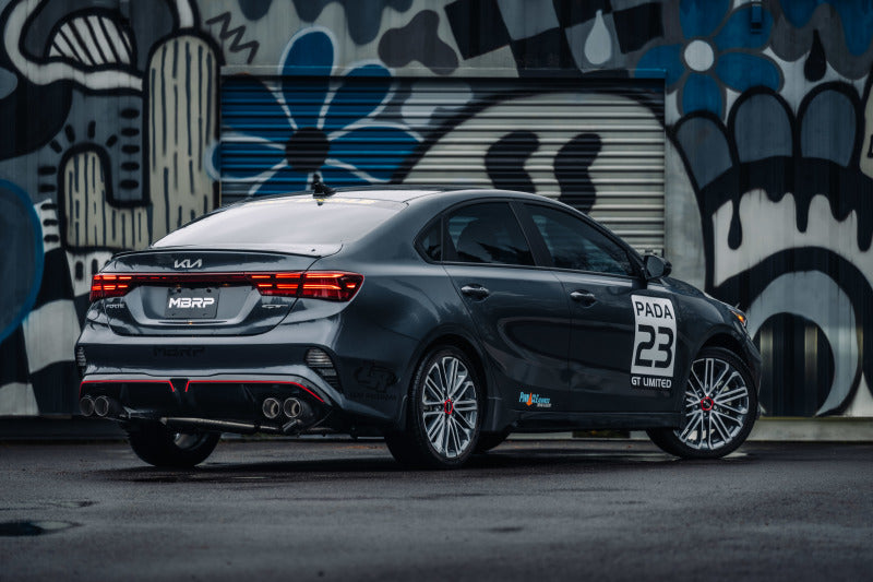 MBRP 2022-2023 Kia Forte GT 1.6L Turbo2.5in Axle-Back Dual Split Rear w/ Quad Carbon Tips S47113CF S47113CF Photo - lifestyle view