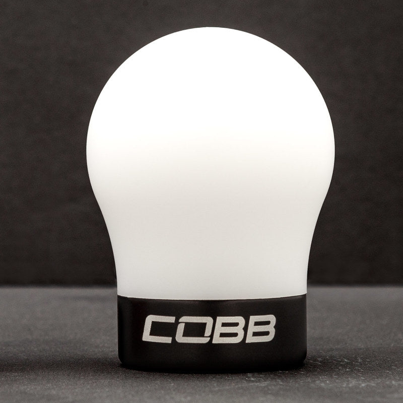 COBB Volkswagen Black Base White Shift Knob 2V1350-W-BK 2V1350-W-BK Photo - Primary