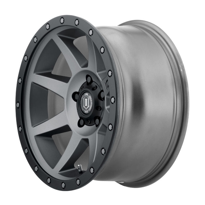 ICON Rebound 17x8.5 5x4.5 0mm Offset 4.75in BS 71.5mm Bore Titanium Wheel 1817856547TT 1817856547TT Photo - Unmounted