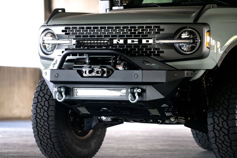 DV8 Offroad 2021+ Ford Bronco Modular Front Bumper Winch Capable w/ Auxiliary Light Mounts FBBR-02 FBBR-02 User 1