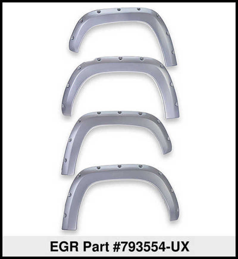 EGR 19-22 Ford Ranger Painted To Code Ingot Traditional Bolt-On Look Fender Flares Silver Set Of 4 793554-UX 793554-UX Thumbnail