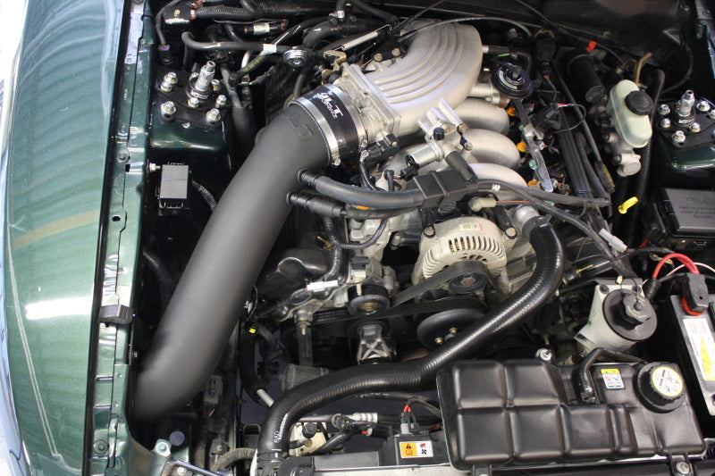 JLT 2001 Ford Mustang Bullitt Black Textured Cold Air Intake Kit w/Red Filter CAI2-FMB-01 CAI2-FMB-01 Photo - Primary