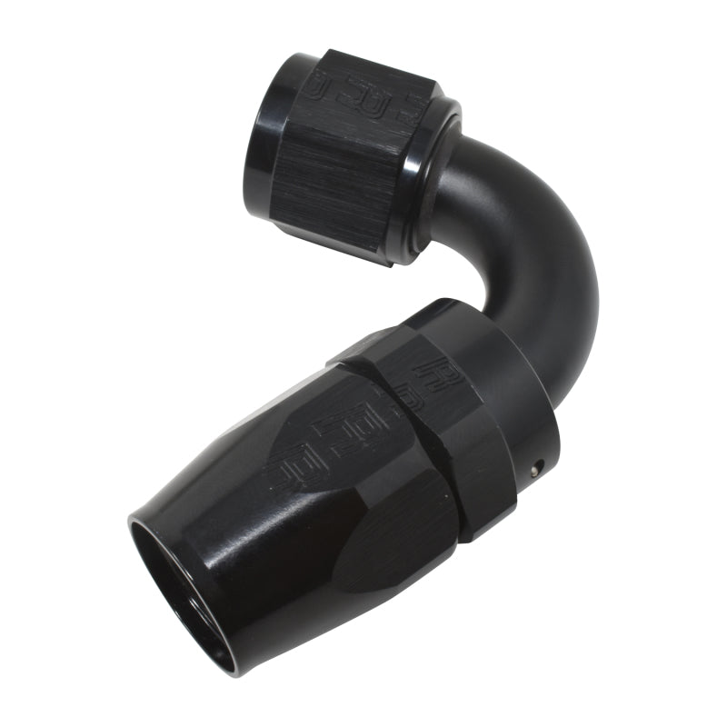 Russell -8 AN Full Flow 120° Tight Radius Hose Ends - Black 613415 Photo - out of package