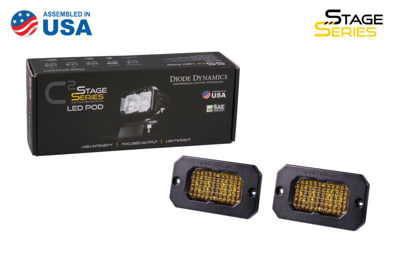 Diode Dynamics Stage Series 2in LED Pod Sport - Yellow Combo Flush ABL (Pair) DD6730P DD6730P User 3
