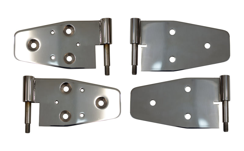 Kentrol 03-06 Jeep Wrangler TJ Door Hinge Set of 4 Pieces Polished 30719 30719 Photo - Primary