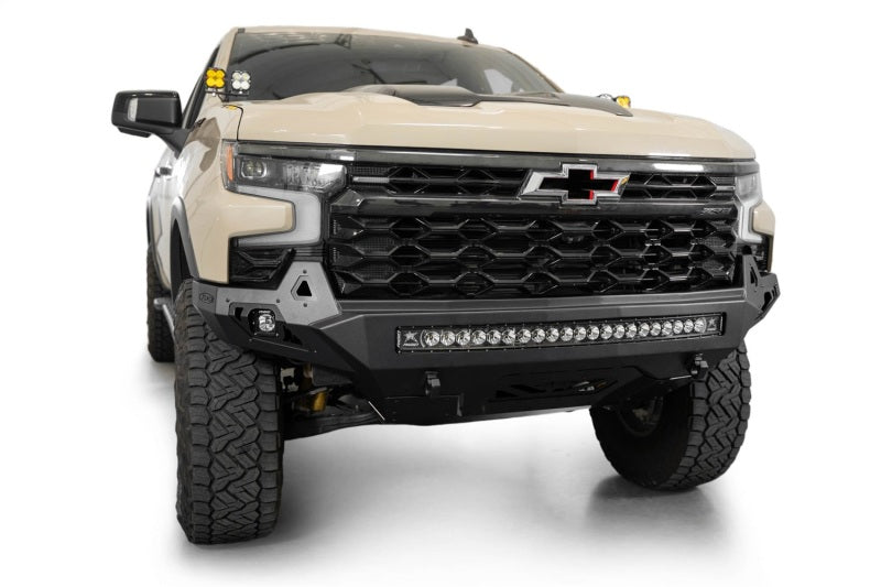 Addictive Desert Designs 2022+ Chevy Silverado 1500 ZR2 Stealth Fighter Front Bumper F120083030103 F120083030103 Photo - Mounted