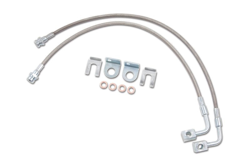 Zone Offroad 07-18 Jeep Wrangler JK Rear 4-6in Stainless Barake Lines ZONJ5406 ZONJ5406 Photo - Primary