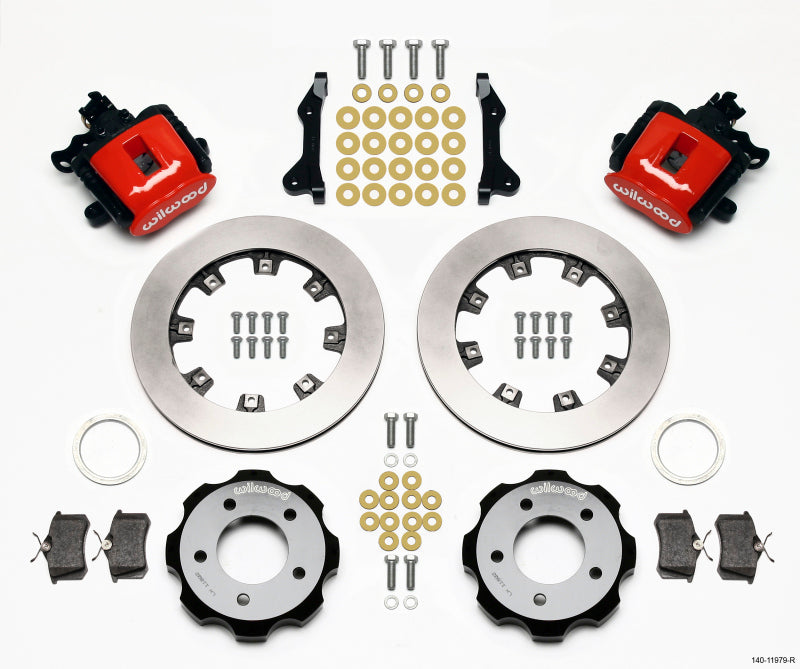 Wilwood Combination Parking Brake Rear Kit 12.19in Red 2006-Up Civic / CRZ 140-11979-R 140-11979-R Photo - Primary