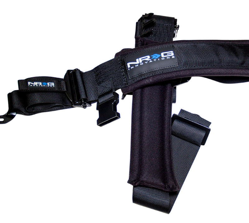 NRG SFI 16.1 5pt 3 inch Seat Belt Harness / Latch Link - Black SBH-5PCBK Photo - Primary