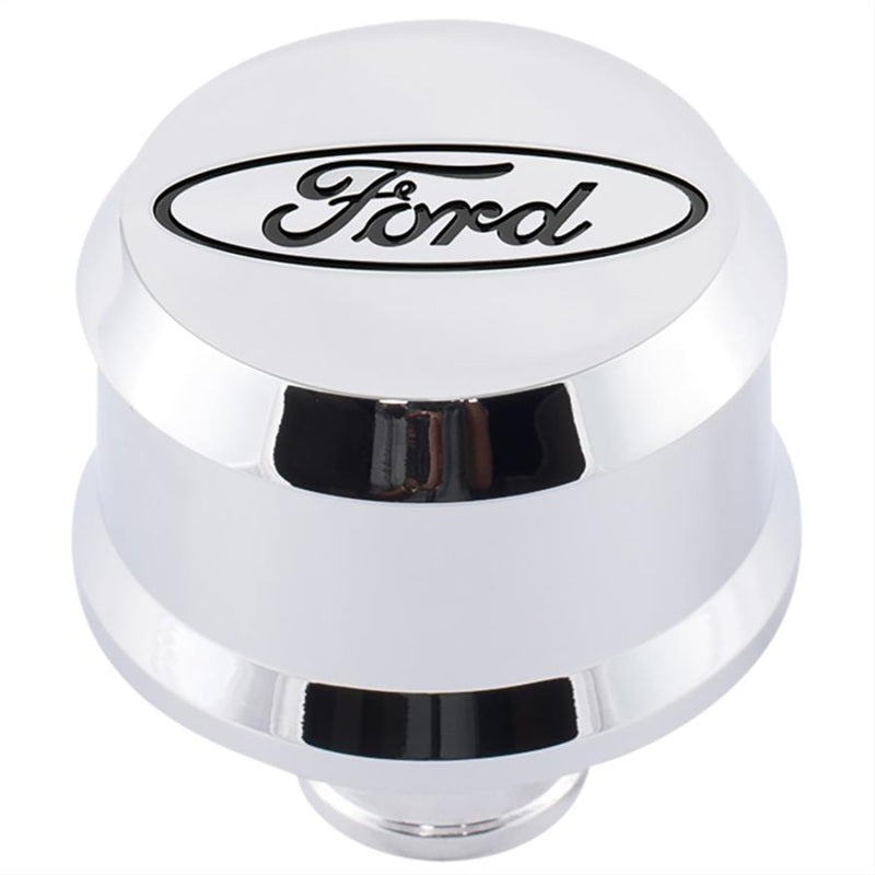 Ford Valve Cover Breather w/ Slant Edge Alm Chrome FRD302-439 302-439 Photo - Primary