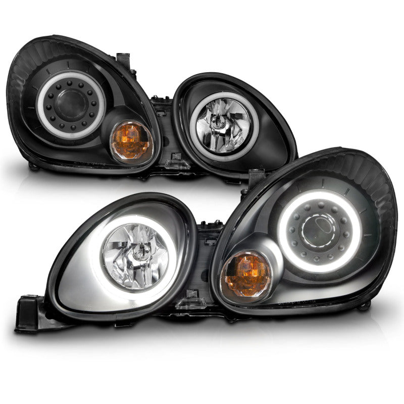 Anzo 1998-2005 Lexus Gs300 Projector Headlights w/ Halo Black 121144 User 2
