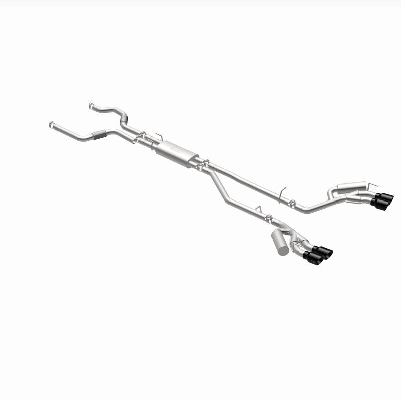 MagnaFlow 20-21 Ford Explorer 3.0L V6 Dual Exit Quad Black Chrome Tip Street Series Cat-Back Exhaust 19515 19515 360 Degree Image Set