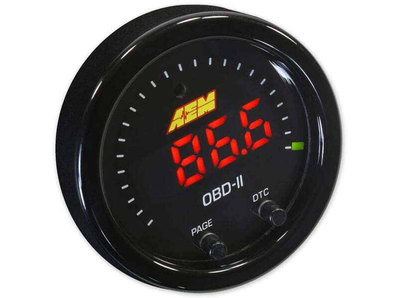 AEM Electronics X-Series OBDII Digital Datastream Gauge Black Bezel & Black Face plate 30-0311 Photo - Primary