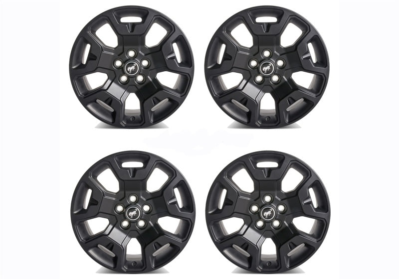 Ford Racing 2021+ Bronco Sport 17in Low Gloss Black Wheel Kit M-1007K-S17BSB M-1007K-S17BSB Photo - Primary