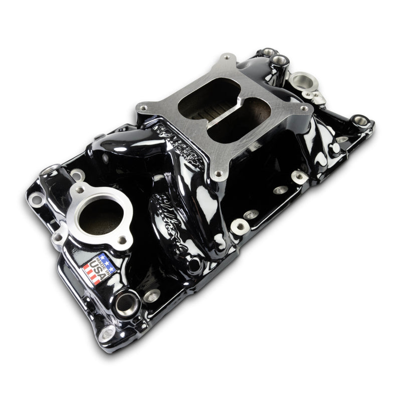 Edelbrock Chevy Small Block Performer RPM AIR-Gap Intake Manifold Black Plasma Finish 7501-BP 7501-BP Photo - out of package