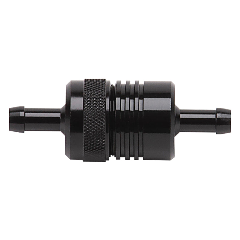 Russell 5/16" Aluminum Street Fuel Filter (Black Finish) 645090 Photo - Primary
