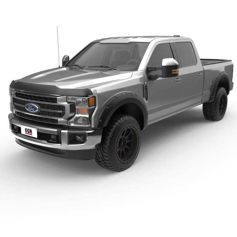 EGR 17+ Ford F-250/F-350 Superguard Hood Shield - Smoke Finish 303911 303911 Photo - Close Up