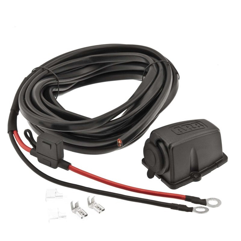 ARB Fridge Wiring Kit 6M W/Threaded Socket 10900027 10900027 Photo - Primary