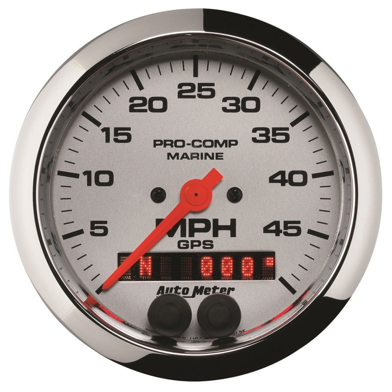 Autometer Marine Chrome Ultra-Lite 3-3/8in 50MPH GPS Speedometer Gauge 200635-35 200635-35 User 1