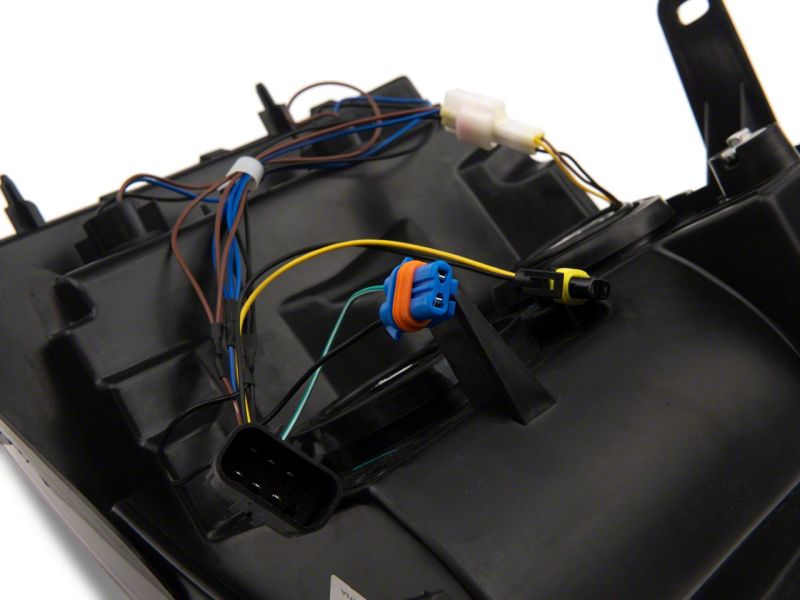 Raxiom 07-13 Chevrolet Silverado 1500 Axial Headlights w/ SEQL LED Bar- Blk Housing (Clear Lens) S138004 S138004 Photo - Close Up