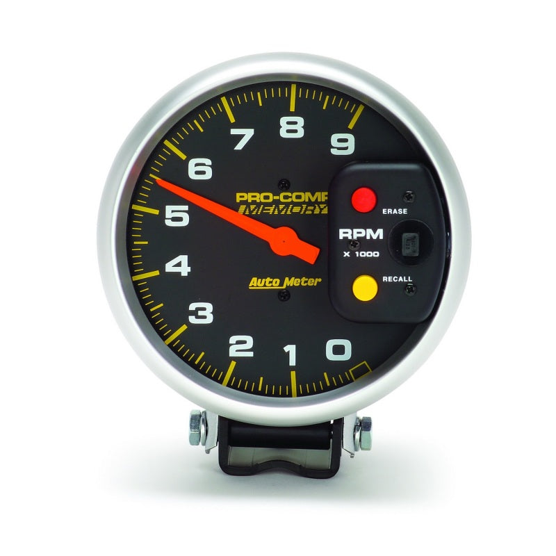 Autometer Gauge, Tachometer, 5", 9K Rpm, Pedestal W/Peak Memory, Pro-Comp 6809 User 2