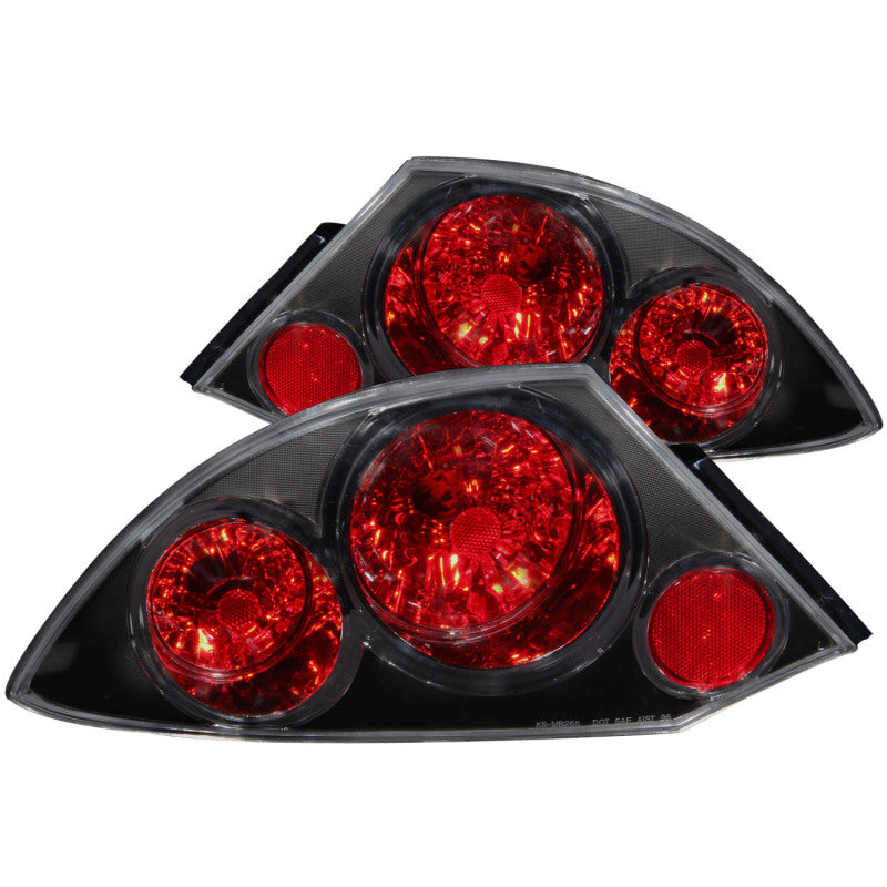 Anzo 2000-2005 Mitsubishi Eclipse Taillights Black 221081 Photo - Primary