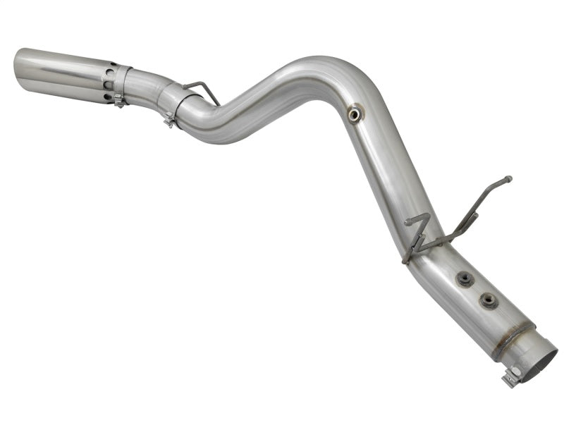 aFe ATLAS 4in Aluminized Steel DPF-Back Exhaust System w/Polished Tip GM 49-04085-P Photo - Unmounted