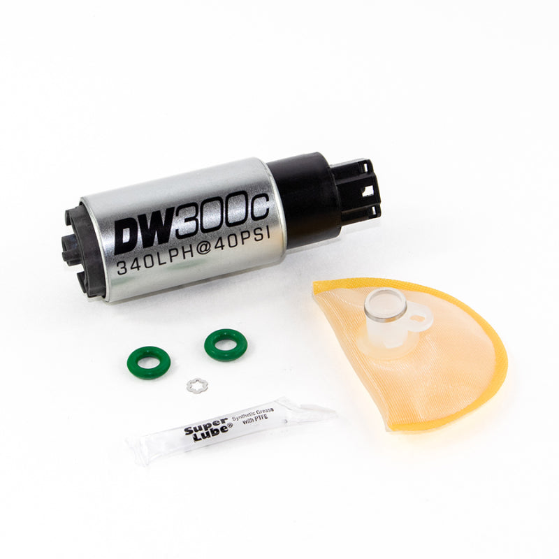 DeatschWerks 340lph compact fuel pump w/ 1008 install kit 9-307-1008 Photo - Primary