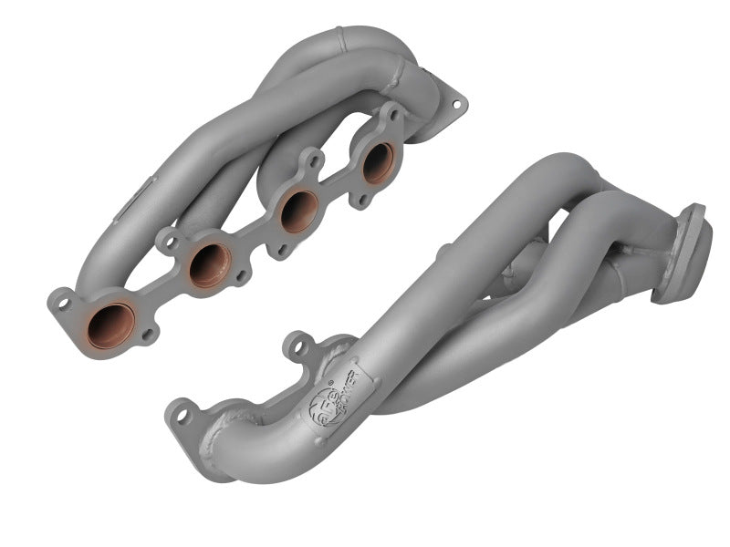 aFe Ford F-150 15-22 V8-5.0L Twisted Steel 1-5/8in to 2-1/2in 304 Stainless Headers w/ Titanium Coat 48-33025-1T 48-33025-1T Photo - Primary
