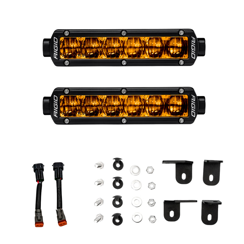 Rigid Industries 2022+ Toyota Tundra 6in SR-Series Selective Yellow Fog Light Kit 37201 37201 Photo - Primary