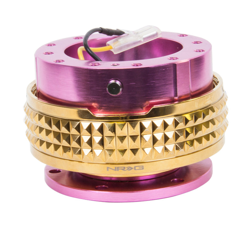 NRG Quick Release Kit - Pyramid Edition - Pink Body / Chrome Gold Pyramid Ring SRK-210PK/CG SRK-210PK/CG Photo - Primary