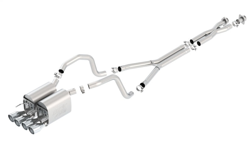 Borla 05-08 Chevrolet Corvette Coupe/Convertible 2dr 6.2L 8cyl AT/MT 6spd ATAK SS Catback Exhaust 140453 140453 Photo - Primary