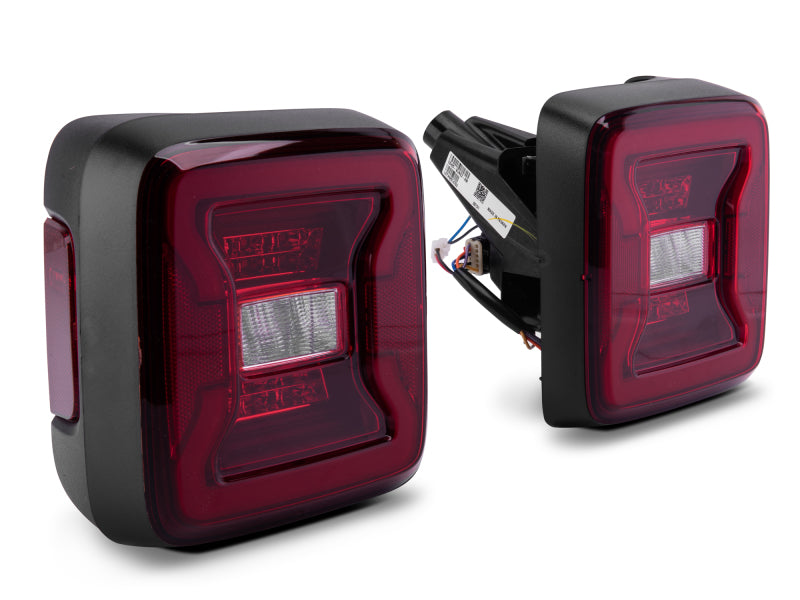 Raxiom 18-22 Jeep Wrangler JL LED Tail Lights- Black Housing - Red Lens J132754-JL J132754-JL Photo - Close Up