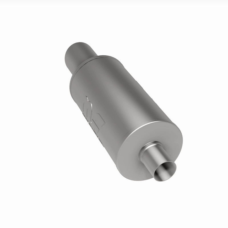 MagnaFlow 7" Round Center/Center Performance Muffler With Tip 14826 360 Degree Image Set