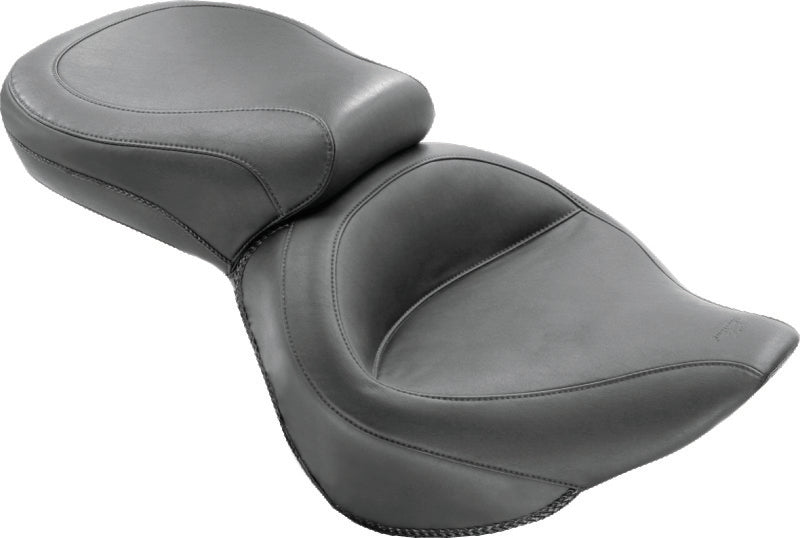 Mustang Motorcycle Mustang 06-17 Harley Softail Wide Tire (200mm) Wide Touring 1PC Seat - Black 76404 76404 Photo - Primary