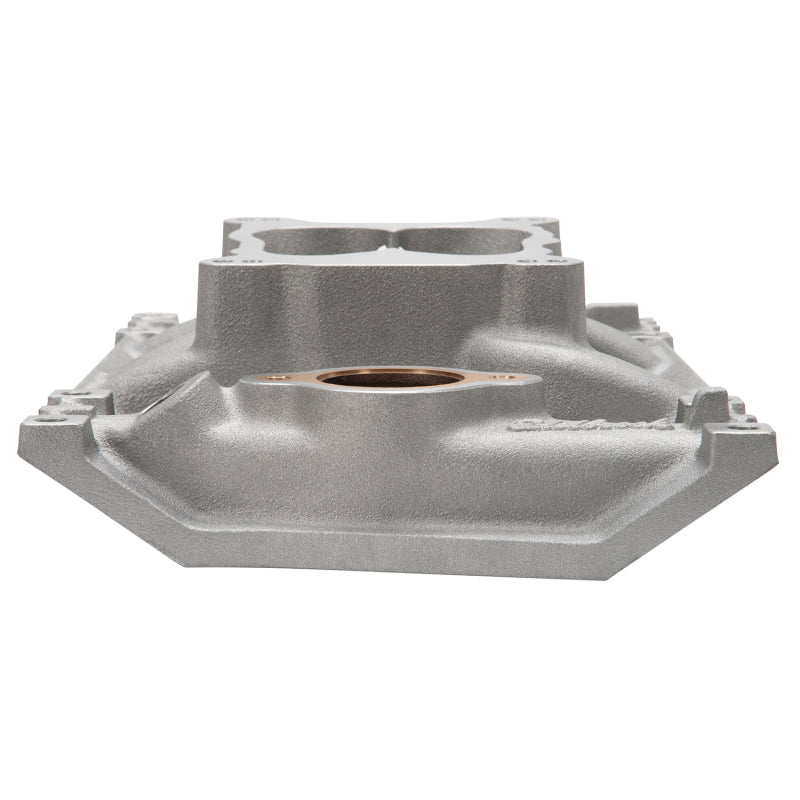 Edelbrock Manifold Marine Chevy V6 Vortec 1996-Pres W/Brass 2519 Photo - out of package