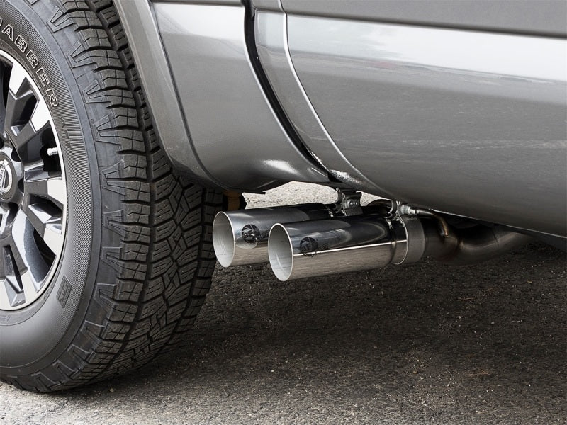 aFe Rebel Series 2-1/2" Cat-Back Exhaust System w/ Polished Tip Nissan 49-46126-P Photo - Mounted