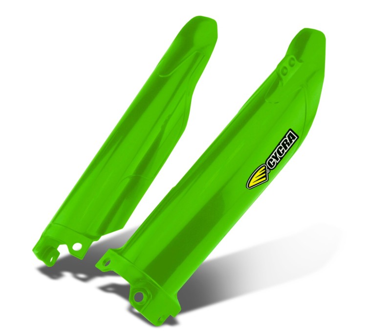 Cycra 21-24 Kawasaki KX450X Fork Guards OEM Green 1CYC-6909-72 1CYC-6909-72 Photo - Primary