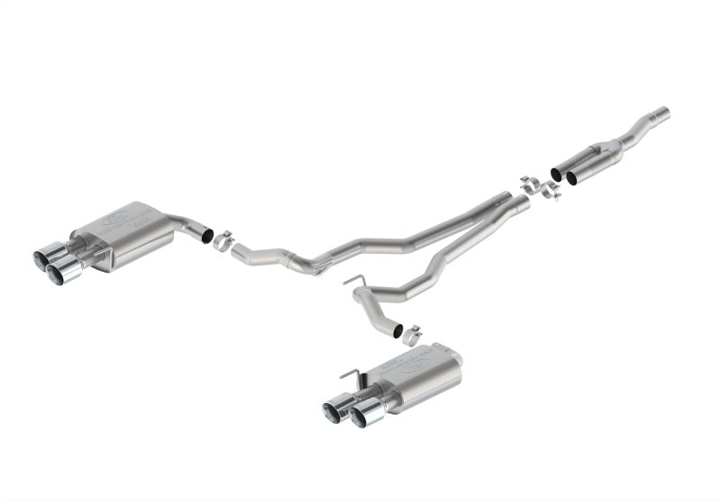 Ford Racing 2024 Mustang 2.3L Sport Non-Active Cat-Back Exhaust w/GT Valance - Chrome M-5200-M2SCV M-5200-M2SCV Photo - Primary