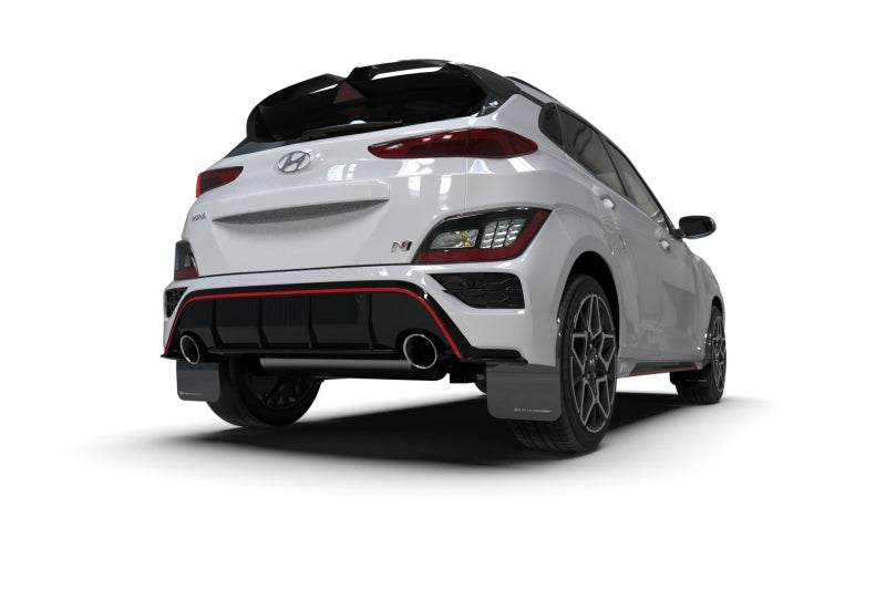 Rally Armor 2022 Hyundai Kona N Black UR Mud Flap w/ Grey Logo MF83-UR-BLK-GRY MF83-UR-BLK-GRY User 1
