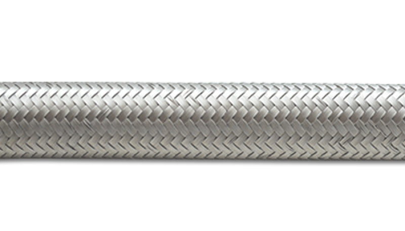 Vibrant 2ft Roll of Stainless Steel Braided Flex Hose; AN Size: -4; Hose ID 0. 11904 Photo - Primary