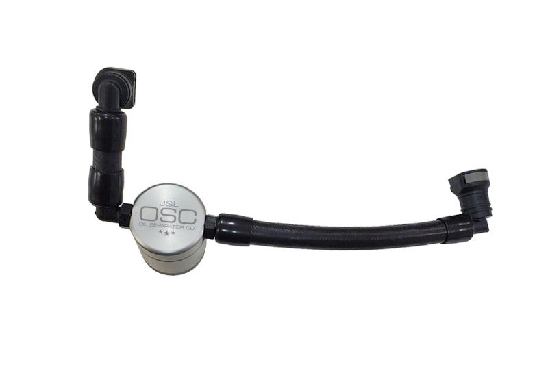 J&L 11-17 Ford Mustang V6 Passenger Side Oil Separator 3.0 V2 - Clear Anodized 3050P-C 3050P-C Photo - Primary